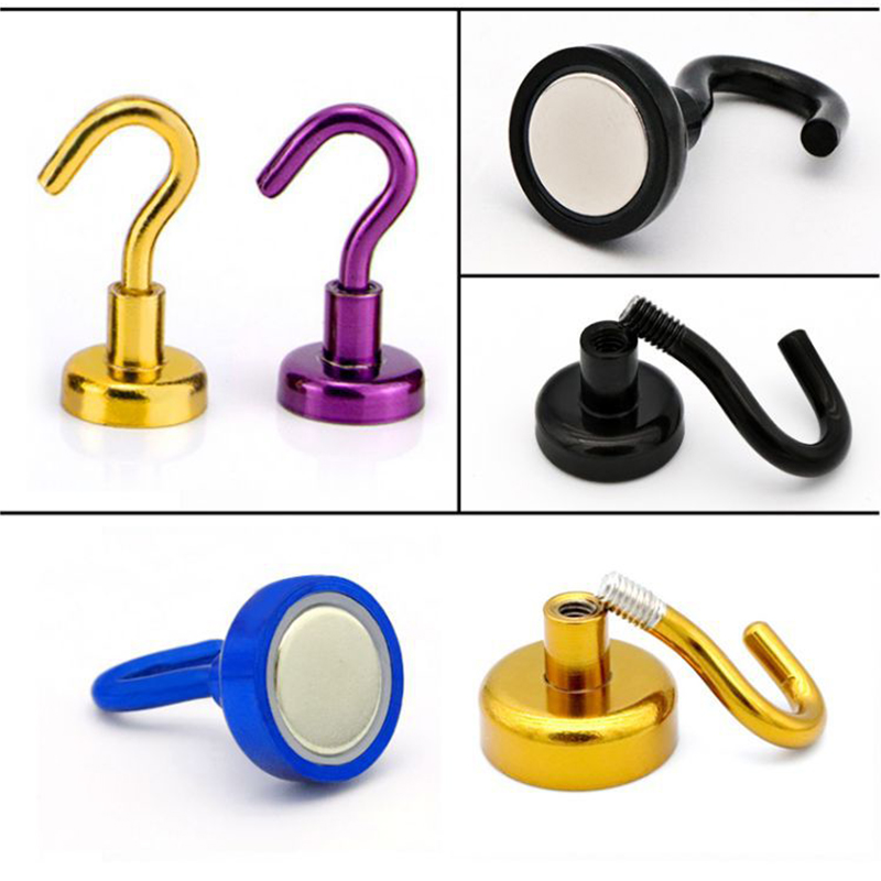 Magnetic Hook Strong Hook Magnet Bracket Wall Suction Hook Bracket Support Hardware Magnetic Tool Multicolor New#