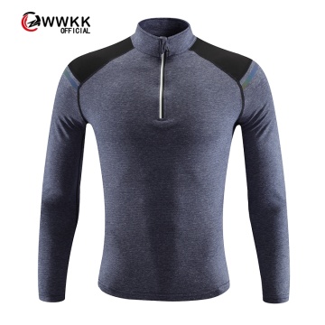 WWKK 2020 men High Elastic cycling Long Sleeve Thick Tight Fitness Tops Quick-Drying Running Compression Shirt outdoors T-Shirt