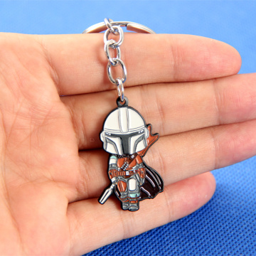 Classic Movie The Mandalorian Alloy Metal Key Chain Key Ring Keychain For Your Backpack Bag Decoration Jewelry Accessories