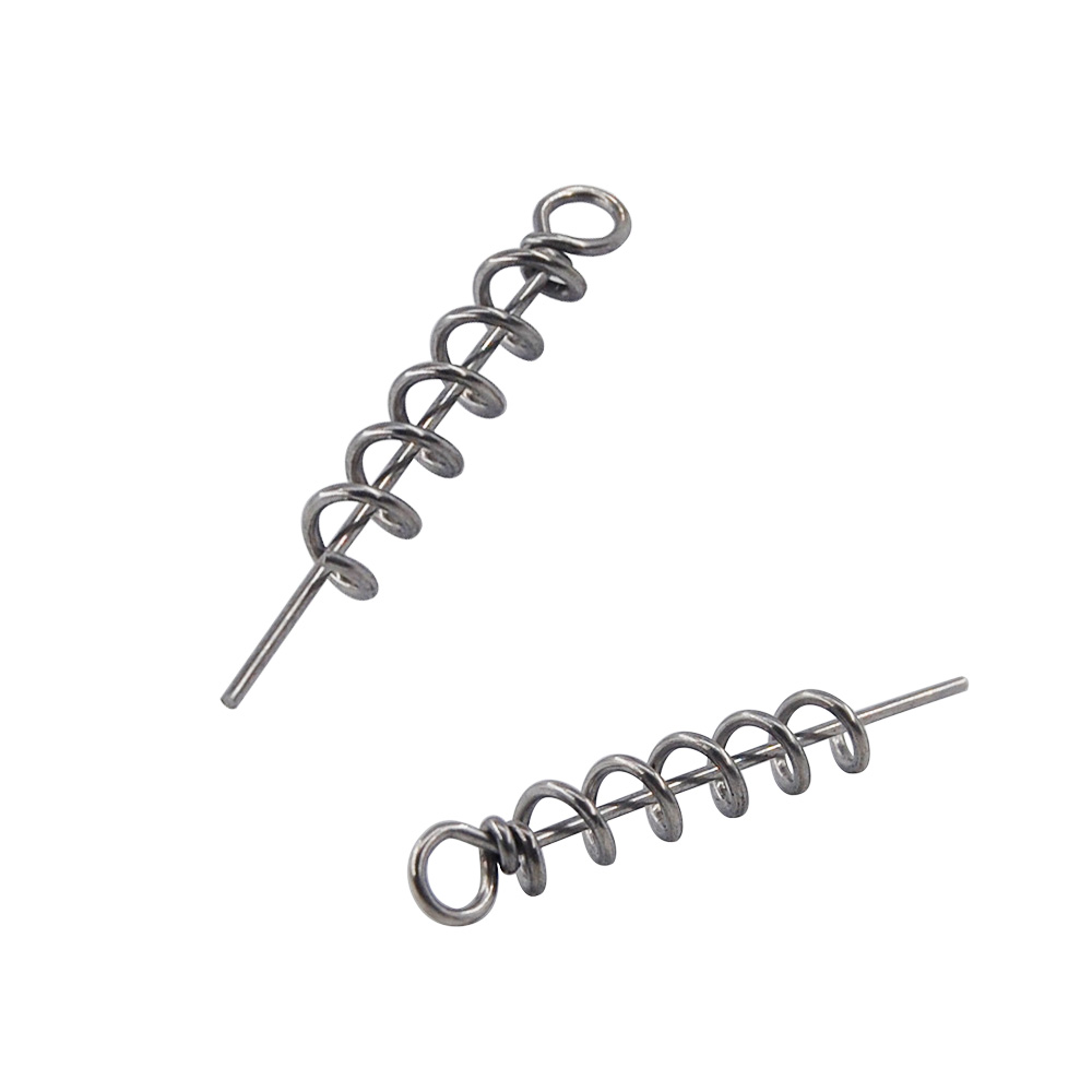 30pcs/lot stainless steel soft Bait Spring Lock Pin fishing lure Connector Fixed Latch Fishing equipment
