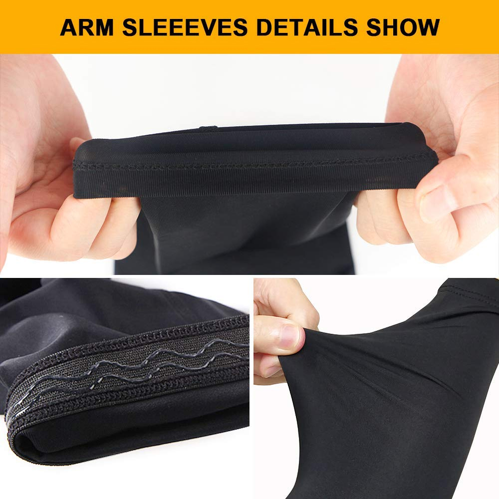 1pc Compression Arm Sleeve Sun UV Protection Men Basketball Sleeve Volleyball Elbow Pad Fitness Sports Golf Cycling Arm Warmers