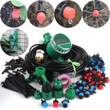 8~40m DIY Garden Irrigation System Timer Control Automatic Watering Kit Adjustable Drippers Jardin Drip Watering Kits
