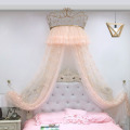 Princess Crown Mosquito Net Bed Curtain Girl Children Room Decor Bedside background Yarn Romantic Tents Bed Canopy Valance