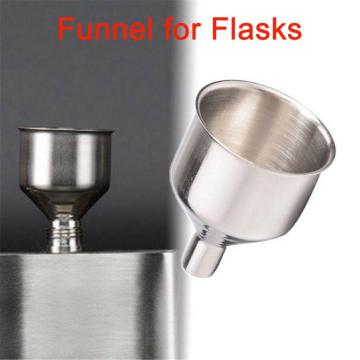 1pcs Universal Funnel Stainless Steel Long-mouth Funnel Hopper Filter Leak Filling Flask For Oil Wine Kitchen Cooking Tools