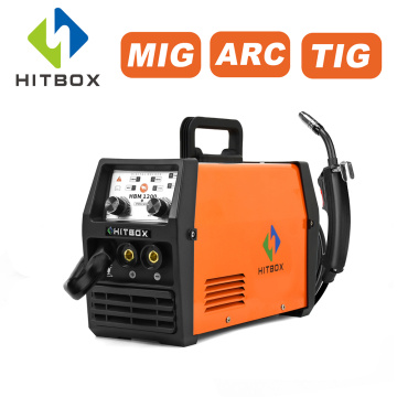 220V HITBOX Welder HBM1200 Welding Machine With MIG TIG MMA 3 In 1 Function Fit Carbon Galvanized Stainless Steel For Soldering