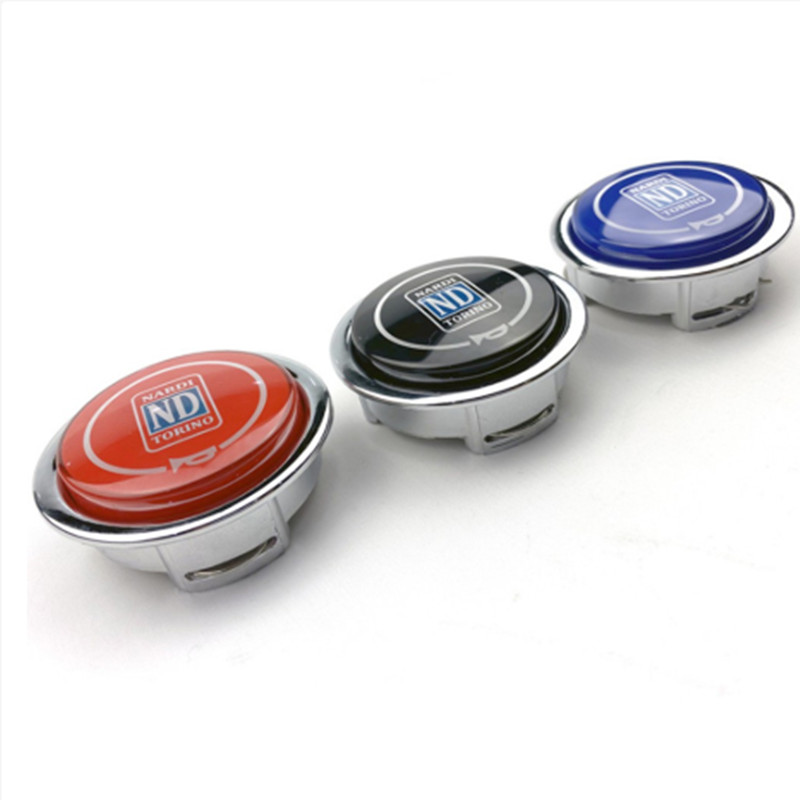 Universal ND Horn Cover Metal + Plastic Modified Car Horn Button Racing Car Steering Wheel Horn Cover