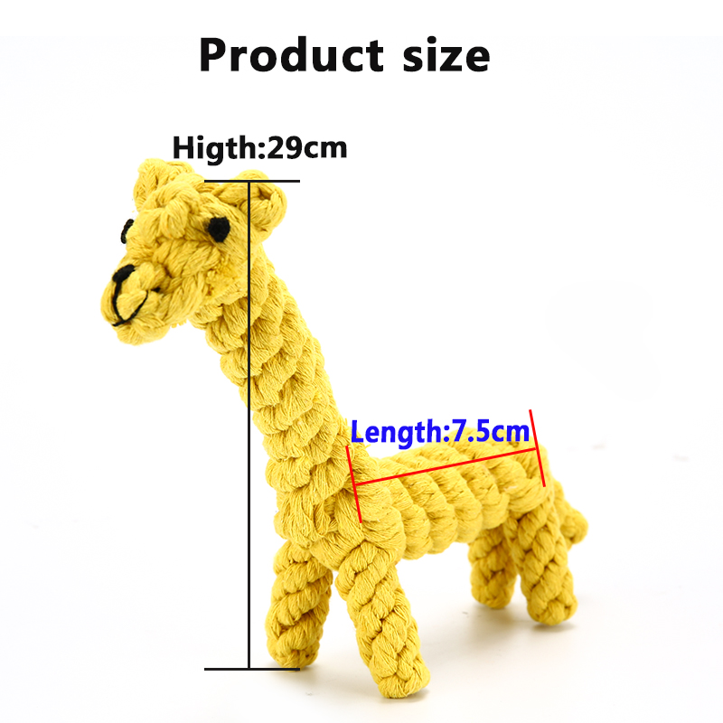 Dog Rope Chew Toy, Cotton Dog Toy for Dogs,Animal Shape Dog Toys for Large Small Dog, Teeth Clean Dogs Toy Interactive Puppy Pug