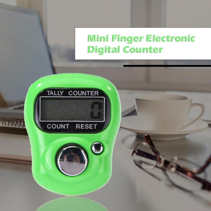 Mini Finger Counter LCD Electronic Digital Counter Counting Range 0-99999 Stitch Marker Sewing Knitting Weave Tool