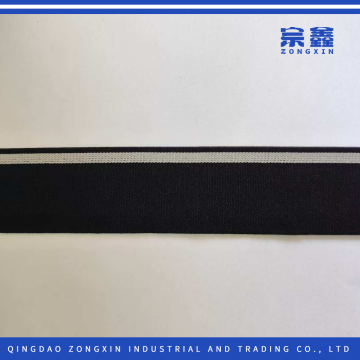 Strong Elastic Webbing Strip with Contrast Stripe Design