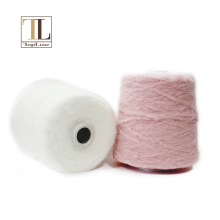 Mercerized wool cashmere polyamide fancy yarn