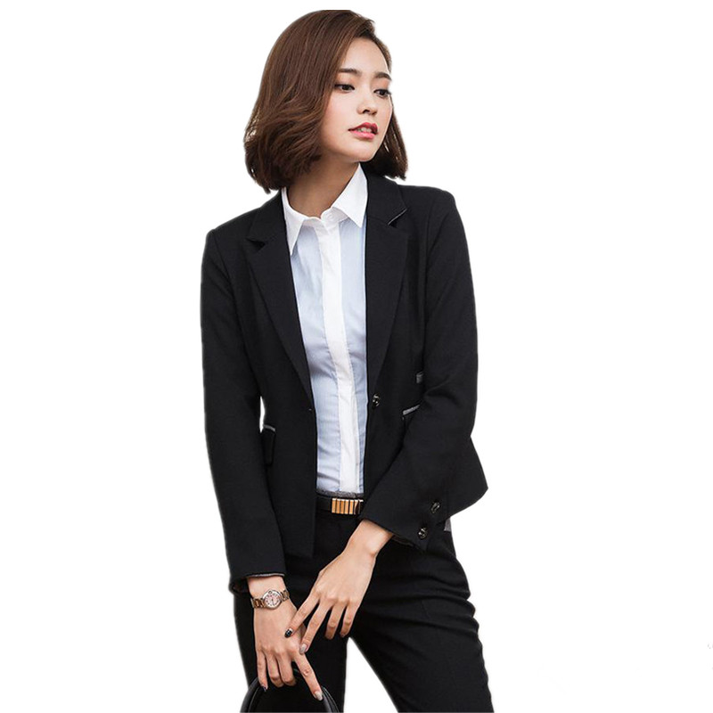 Custom Black Wedding Tuxedo Female Office Uniform Elegant Pant Suits 2 Piece Set Women Trouser Suit Slim Lady Trouser Suit