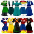 Boku No Hero Academia My Hero Academia Cosplay Costume OCHACO URARAKA Todoroki Shoto Bakugou Katsuki All Might Dress Top Skirt