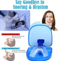 Anti Snoring Bruxismo Mouth Guard Stopper Mouthpiece Silicone Sleep Aid Healthy Noise Reduction Blue Device Suitable For Adults