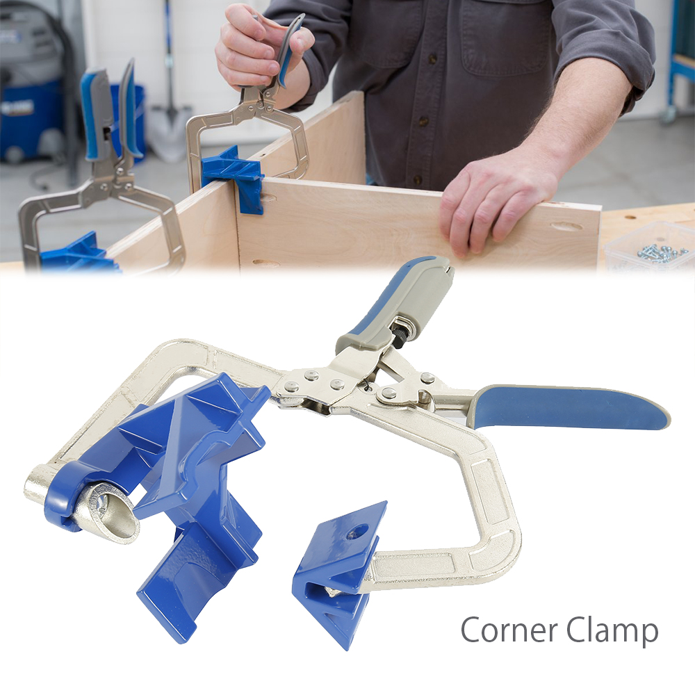 90 Degree Degree Right Angle Clamp Auto-adjustable Rugged Face Frame Woodwork Right Angle Clamp Fit Tool Clamps for Woodworking