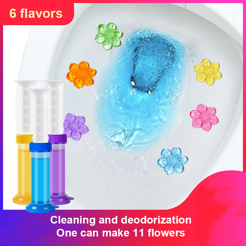 1PC Toilet Deodorant Freshener Cleaner Gel Detergent Flower Toilet Aromatic Bathroom Multifunctional Cleanliness Toilet Tool