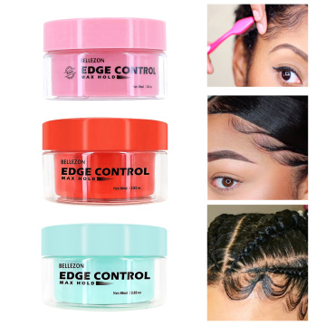Hair Edge Control Gel Hair Oil Wax Cream Hair Styling Cream Curls Control Long-lasting Broken Hair Finishing Anti-Frizz Balm