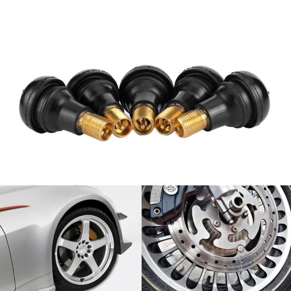 New 10 Pcs Universal TR412 Snap-in Rubber Car Vacuum Tire Tubeless Tyre Valve Stems For Auto Motorcycle ATV Wheel Accessories