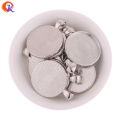 Cordial Design 50Pcs/Lot Jewelry Accessories 25MM Alloy Round Pendant Rhodium Plate DIY Image Holder Jewelry Finding Tray