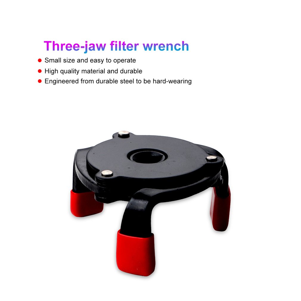 One-Way Three-Jaw Filter Wrench Change Machine Oil Grid Filter Wrench Oil Core Disassembly Ball Head Anti-Slip Edging