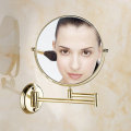 8" Antique Brass Bathroom Makeup Mirror Cosmetic Mirror Double Faced Bath Mirrors