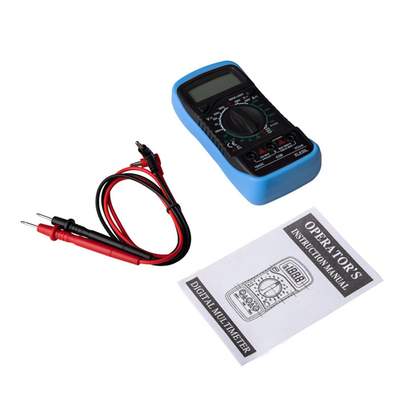 DIDIHOU XL830L LCD Digital Multimeter Handheld Backlight Portable AC/DC Ammeter Voltmeter Ohm Voltage Tester Meter Multimetro