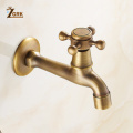ZGRK Bathroom Faucet Luxury Antique Brass Water Tap Decorative Outdoor Faucet Garden Bibcock Tap Bathroom Washing Machine