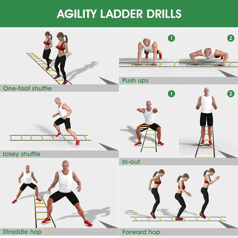 Agility Speed Jump ladder Soccer Agility Outdoor Training Football For Fitness Soccer Football Speed Ladder Equipment