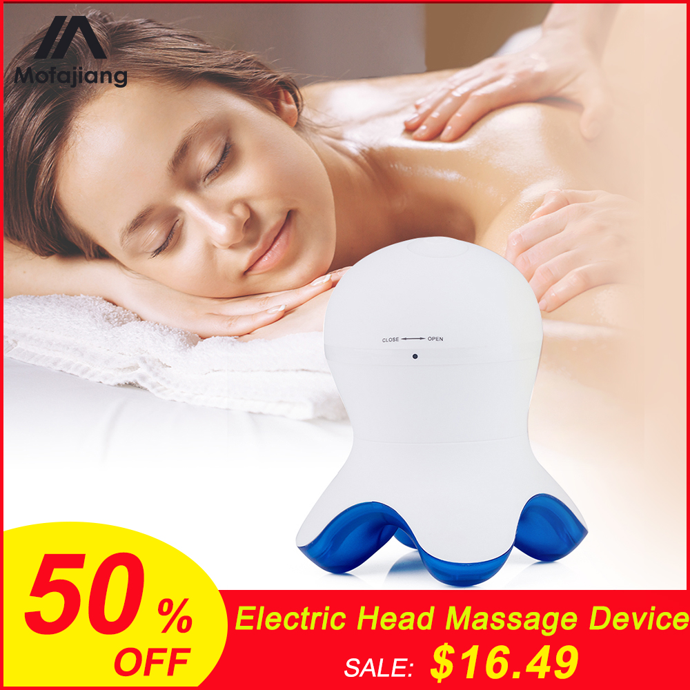 Electric Head Massage Device Mini USB Vibration Massager Device 3D Octopus Scalp Stress Relax Head Massager Deep Body Relax