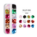 CHNRMJL 12Grids/Set Nail Glitter Sequins 32 Styles Nail Powder Flake Paillette Tips DIY 3D UV Gel Nails Art Decorations Tool Kit