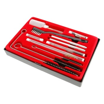 23pcs Dual-Action Airbrush Compressor Kit Air Brush Paint Gun Cleaning Tool Brush Needle Mouth Repair Tool Kit