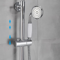 Chrome Wall Mounted Bathroom Shower Faucet Set With Hand Sprayer Bathtub Faucet Hot And Cold water mixer Crane Shower Bracket