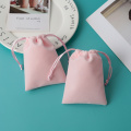 Jewelry Drawstring Velvet Bag Box Packaging Gift Pouches Earrings Ring Necklace Jewelry Candy Cotton Flannel Bag Can Custom