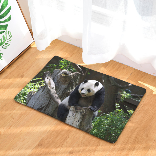 Panda Doormat Bath Kitchen Carpet Decorative Anti-Slip Mats Room Car Floor Bar Rugs Door Home Decor Gift