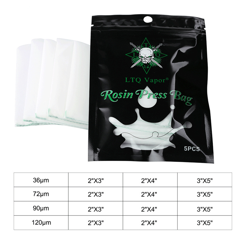 30pcs Rosin Press Bag 2/3/5inch Size Micron Thickness Nylon Press Filter Bags for Flower Wax Oil Exracting Mold Machine Tool Kit