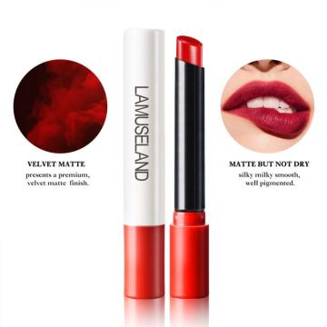 Matte Lipstick For Lips Velvet Sexy Lipstick Cherry Color Make Up Batom Non-Fading Lipstick Korea Cosmetics Female Makeup TSLM1