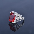 Nice Red Ruby Amethyst Gemstone Rings for women men S925 Silver Jewelry Engagement Ring wholesale gift luxury jewelry