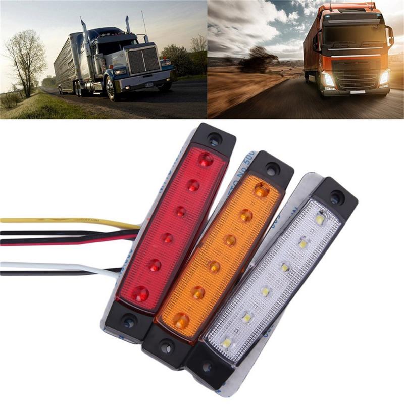 1PC Truck Side Marker Indicator Light Turn Signal Lamp 12V 24V LED Auto Car Bus Lorry UTE Trailer Tail Warning Lamp Brake Lights