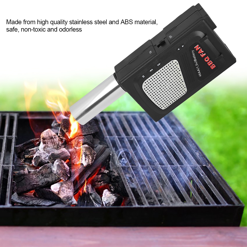 Hot Portable Arbecue Blower BBQ fan Tools Air Blower Manual Operated BBQ Fan for Outdoor Camping Picnic Grill Barbecue Tool