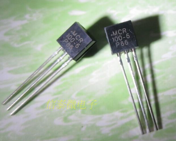 10pcs/lot Mcr100-6 unidirectional thyristor 1a 400v to-92 72 1000 MCR 100-6