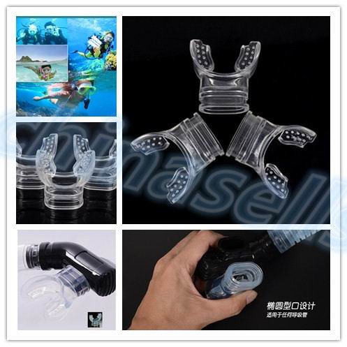 50pcs Safe Silicone diving mouthpiece underwater Diving Dive Tube Snorkel Mouthpiece Regulator Swimming snorkel Accessory