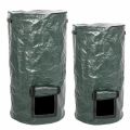 Collapsible Garden Yard Compost Bag with Lid Environmental Organic Ferment Waste Collector Refuse Sacks Composter