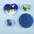 Geometric Heart Shape Coaster Resin Silicone Mold Casting Molds For DIY Epoxy Resin Coaster Tray Crfats Jewelry Tools Mould