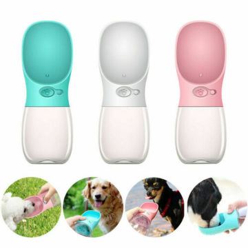 Portable Pet Dog Water Bottle Travel Puppy Cat Water Dispenser Outdoor Drinking Bowl Pet Feeder 350ml 500ml for Small Large Dogs