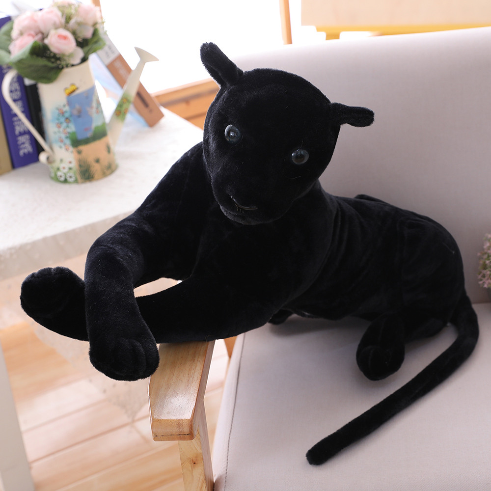 30-90cm Simulation Leopard Panther Plush Toys Soft Stuffed Lifelike Animal Pillow Sofa Doll for Kids Children Gifts High Quality