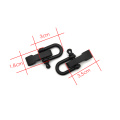 2pcs zinc alloy Adjustable U Shape Anchor Shackle Paracord Bracelet Buckle Outdoor Survival Rope Fittings For Outdoor Sport