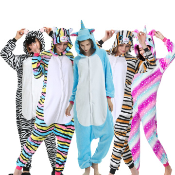Women's pajamas Winter pijama Stitch unicorn panda Cat kids Teenager Sleepwear Set Kigurumi suits for Children Adults Men Woman