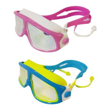Children's Large Frame Waterproof Electroplated Swimming Goggles Phantom Junior E5BD