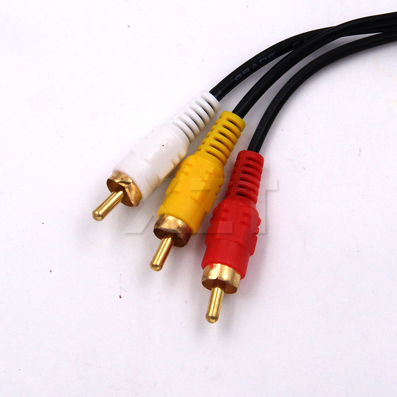 2018 Newest 1.5M 3M 5M 10M 15M Gold Plated 3 RCA Composite Male to Male Audio/Video AV Cable For Video, DVD, CD Player