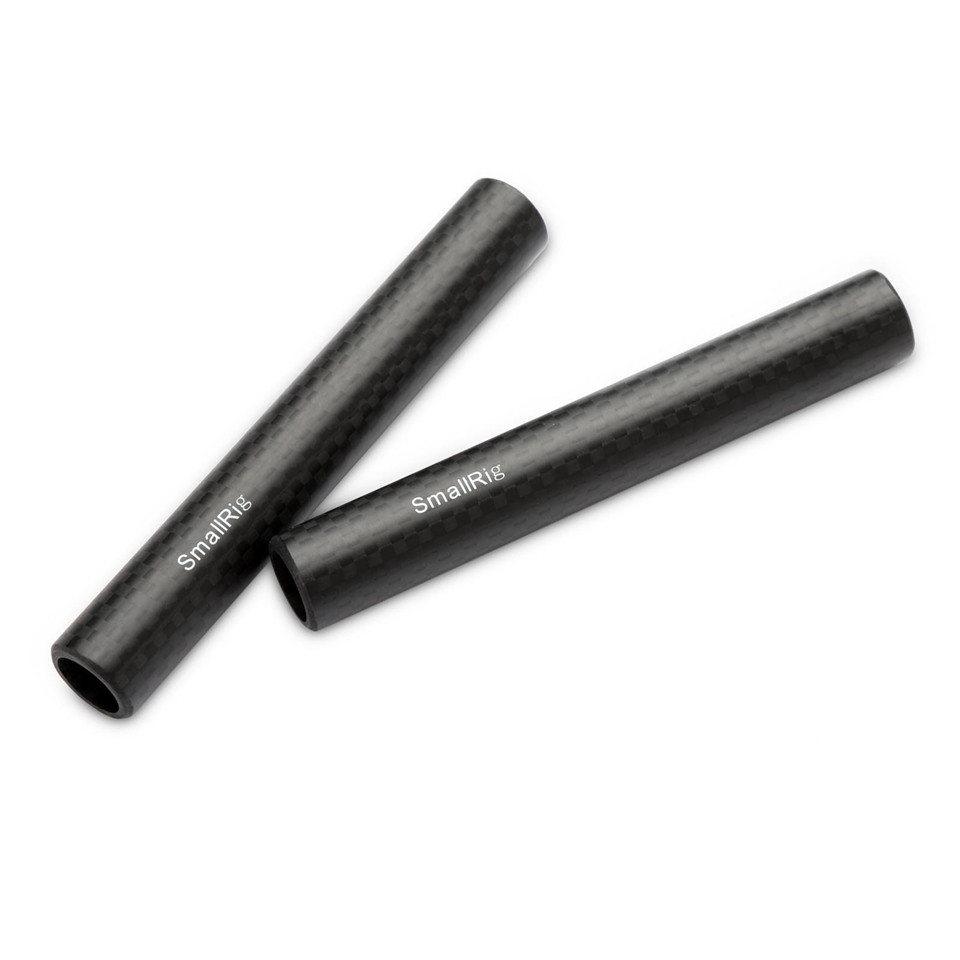 SmallRig 15mm Carbon Fiber Rod 4'' Long for 15mm carbon rod Support System (non-thread) 2pcs/set Rod 15mm - 1871