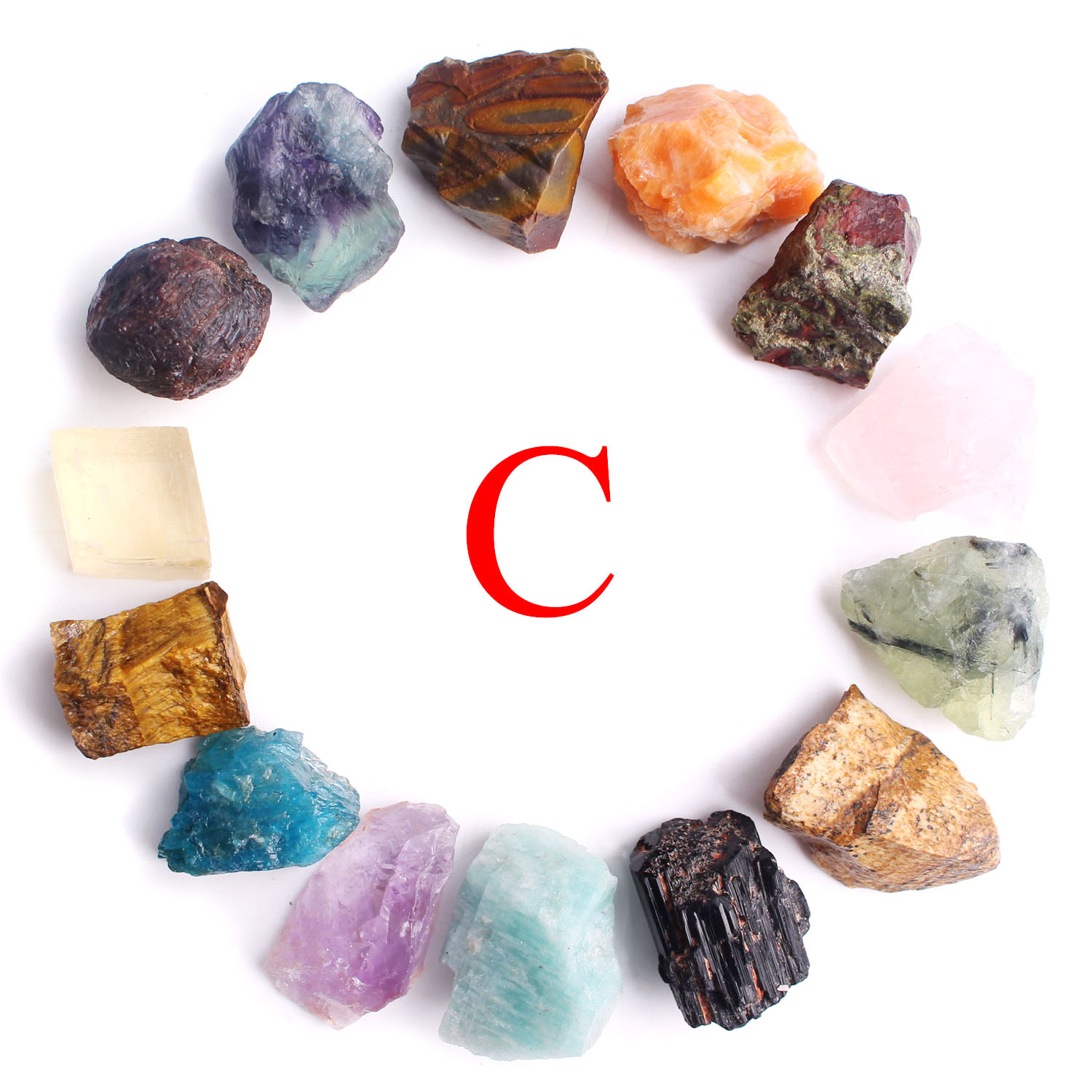 1 Lot 14 Kinds of Crystal Tumbled Stone Colorful Rock Quartz Rough Minerals Specimen Mini Gemstone Reiki Chakra Decor gift